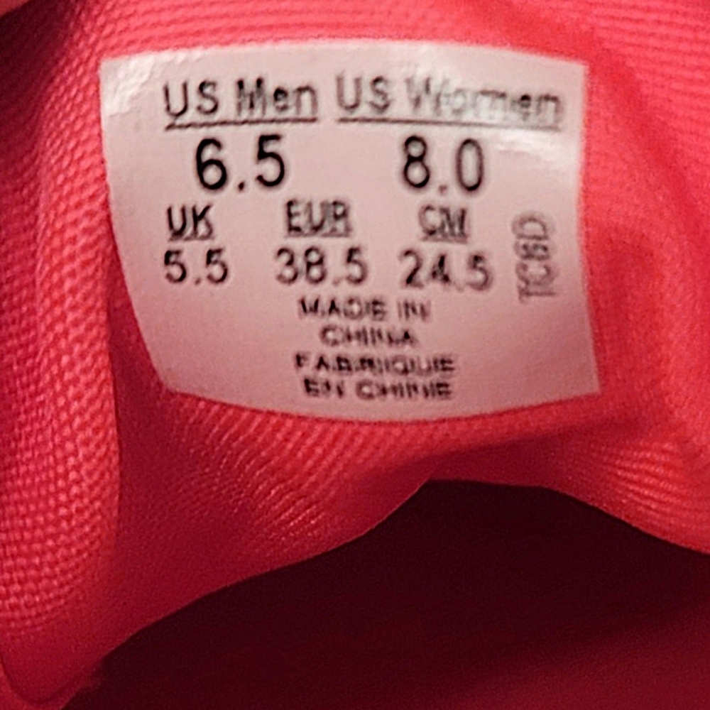 Vans Unisex Authentic Lo Pro Neon Coral Sneakers Women Sz 8 Men Sz 6.5 - Picture 12 of 14